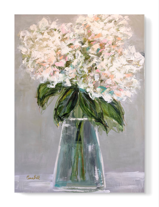 Cream Hydrangea Vase