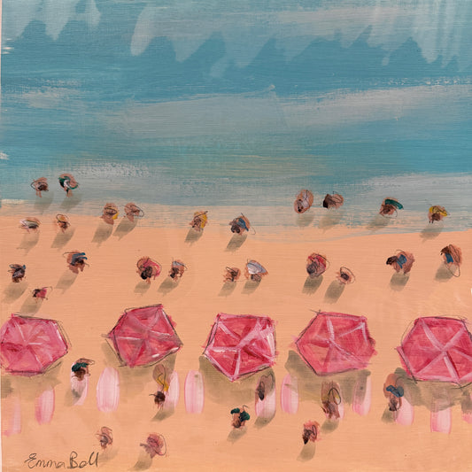 Small Beach painting 12x12