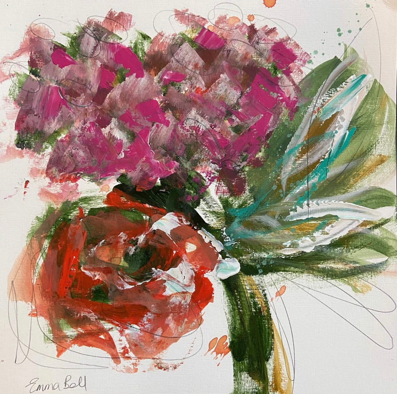 Small floral painting