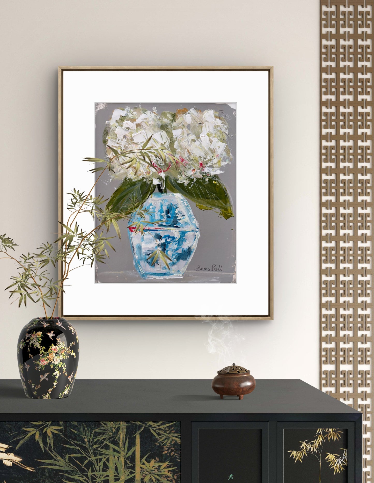 Chinese vase 11x14