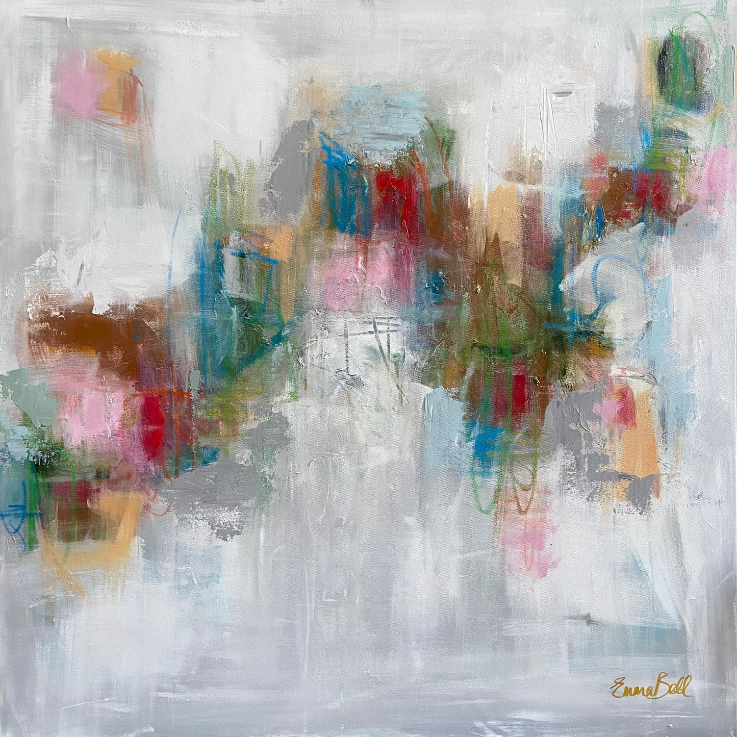 Cocktail Party Abstract Giclee Print