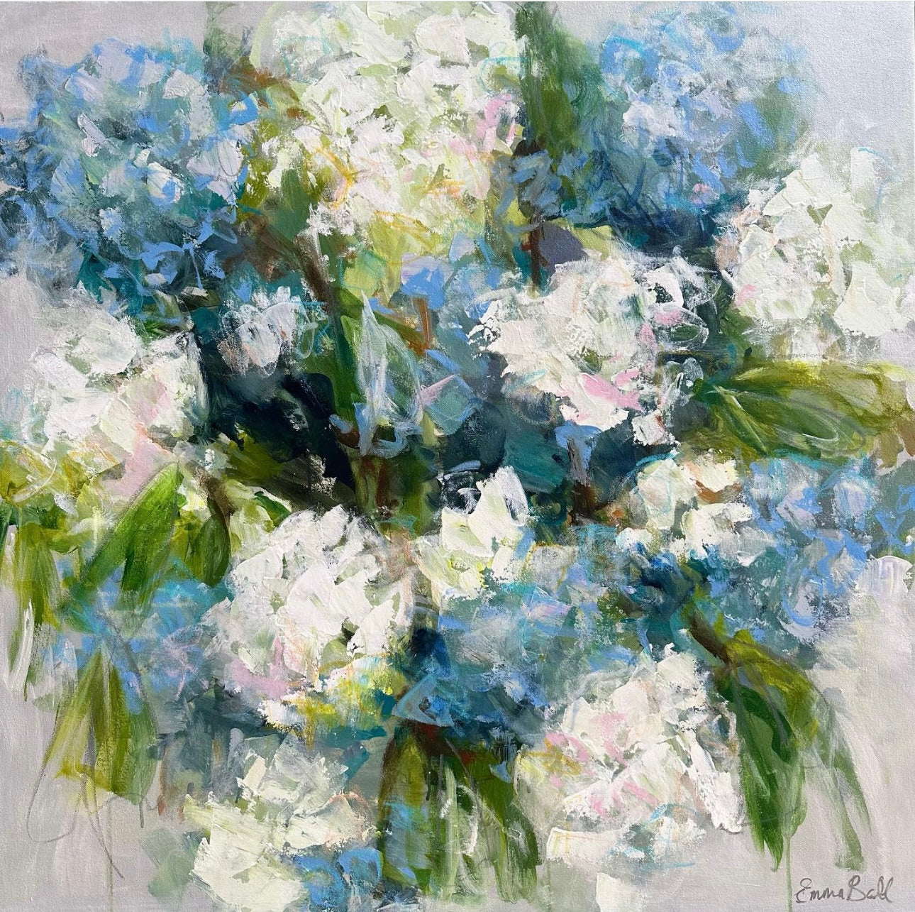 Hydrangea Haze Abstract