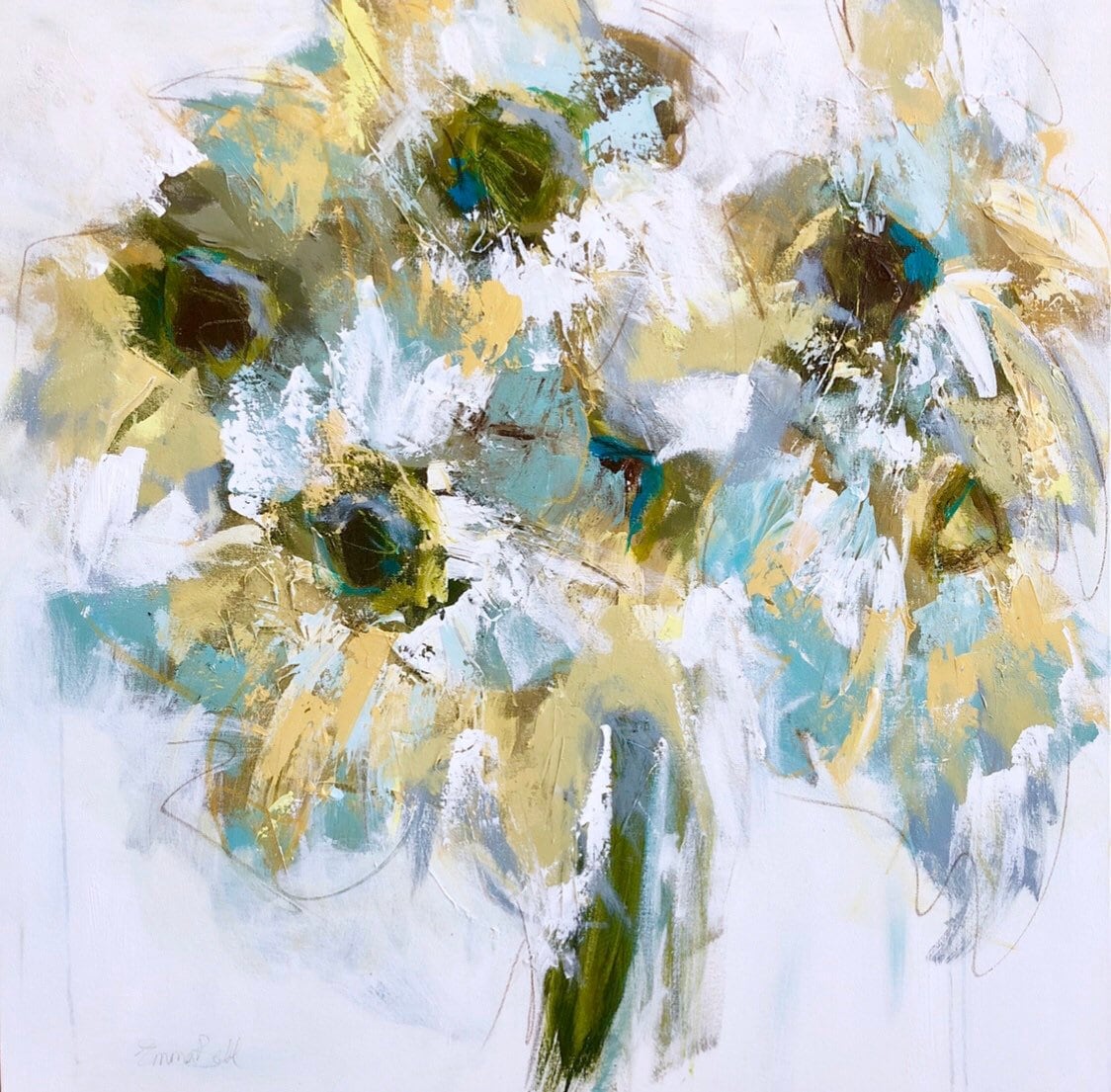 Sunflower Dance Abstract