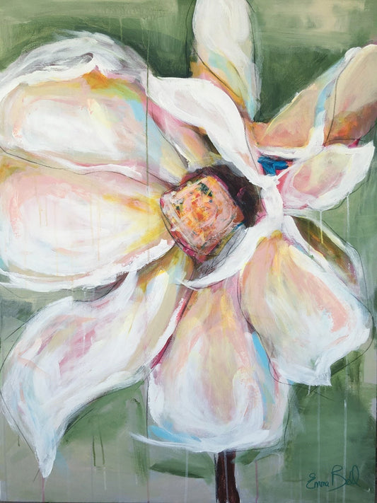 Magnolia Print on Canvas