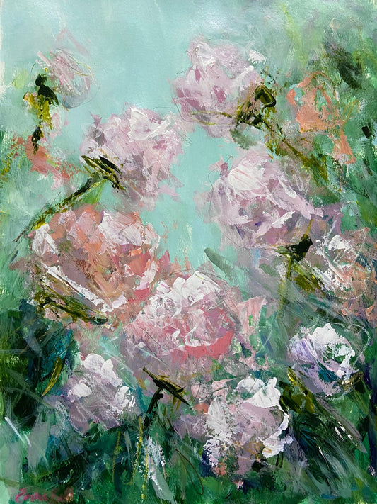 Peony Haze floral abstract